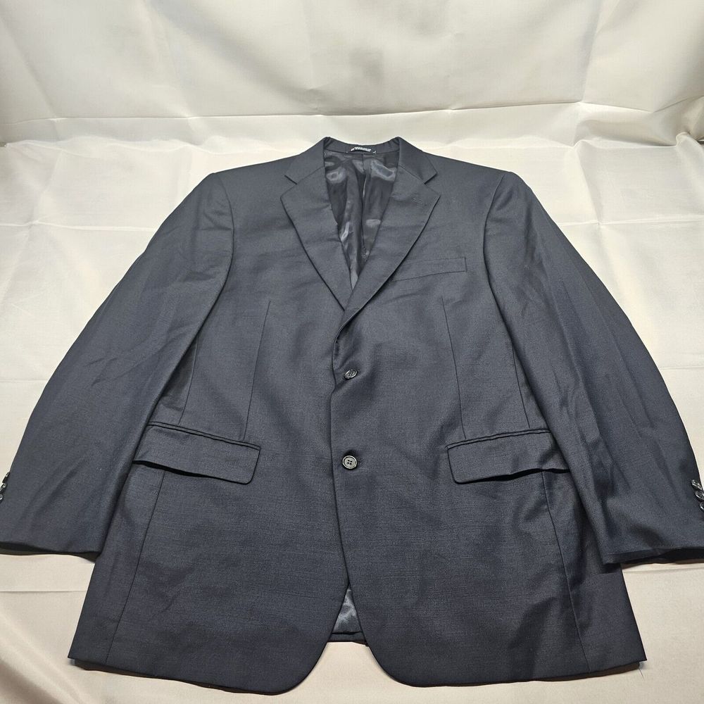 Von Maur Hart Schaffner Marx‎ Navy Blue Blazer Mens 44r